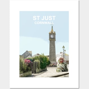 St Just Cornwall. Cornish gift. Travel poster Posters and Art